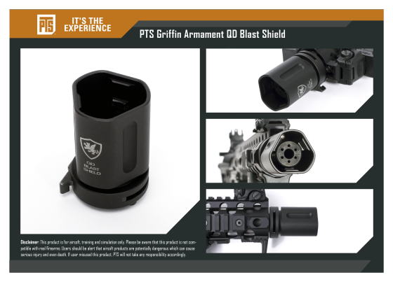 PTS® Griffin Armament QD Blast Shield | アクセスオーバーシーズ 